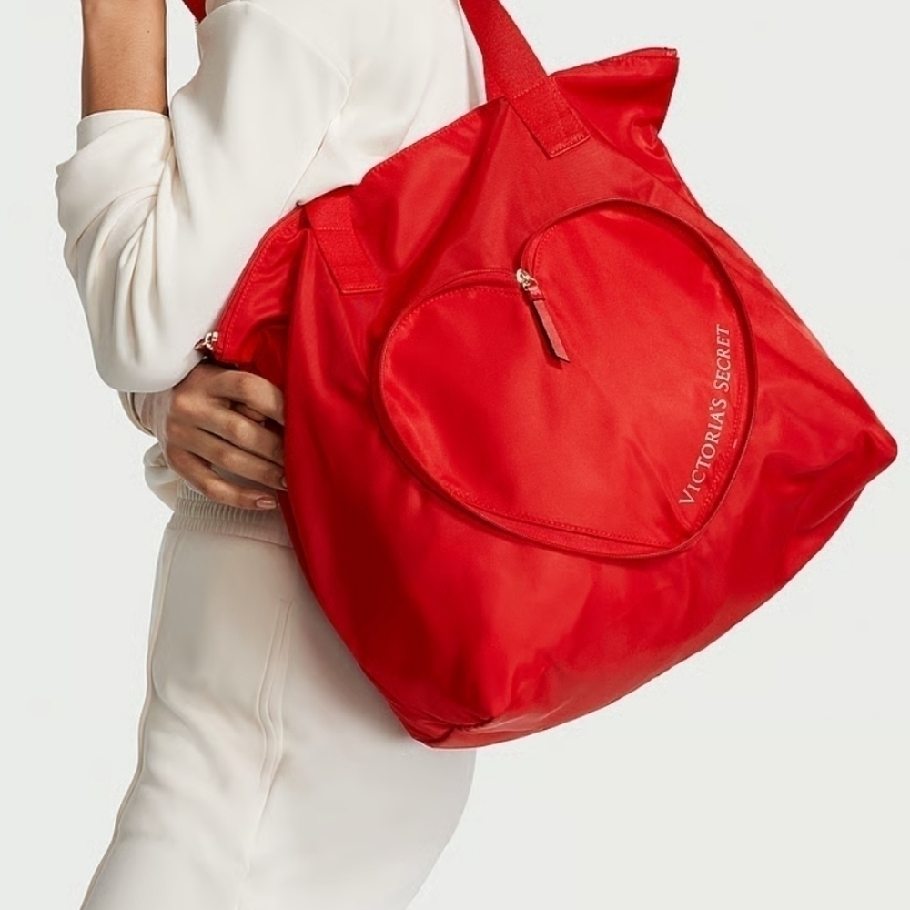 Victoria's Secret Heart Pack Away Tote Bag